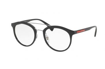 Image of Prada PS01HV Bifocal Prescription Eyeglasses 1AB1O1-50 - Black Frame