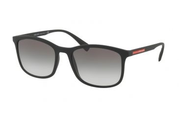 Image of Prada PS01TSF Progressive Prescription Sunglasses, 57mm, Black Rubber, PS01TSF-DG00A7-57-PRO