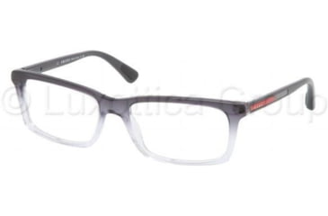 Image of Prada PS02CV Eyeglass Frames JAU1O1-5317 - Striped Gray Demo Lens Frame