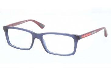 Image of Prada PS02CV Eyeglass Frames SMI1O1-55 - Matte Avio Frame