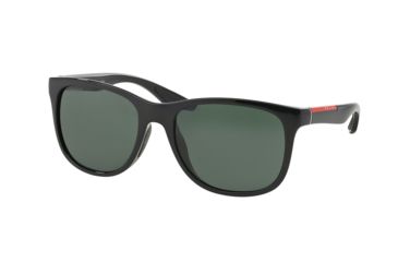 Image of Prada PS03OSF Prescription Sunglasses, 58mm, Black, PS03OSF-1AB3O1-58-SV