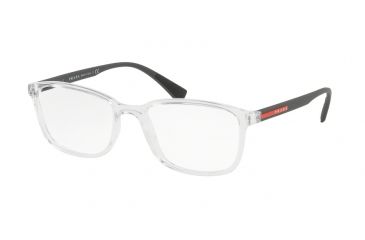 Image of Prada PS04IV Progressive Prescription Eyeglasses, 53mm, Transparent, PS04IV-2AZ1O1-53-PRO