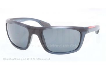 Image of Prada PS04PS Single Vision Prescription Sunglasses PS04PS-SMA5Z1-62 - Lens Diameter 62 mm, Frame Color Grey Demi Shiny