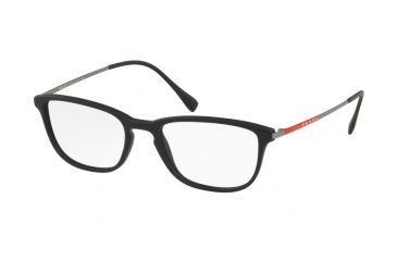 Image of Prada PS05IV Prescription Eyeglasses DG01O1-52 - Black Rubber Frame