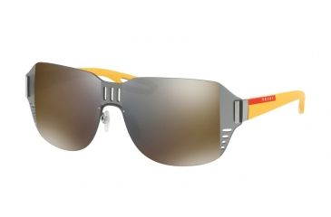 Image of Prada PS05SS Progressive Prescription Sunglasses PS05SS-5AV4L0-44 - Lens Diameter 44 mm, Frame Color Gunmetal