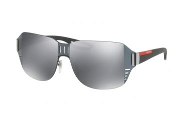 Image of Prada PS05SS Progressive Prescription Sunglasses PS05SS-5AV5L0-44 - Lens Diameter 44 mm, Frame Color Gunmetal
