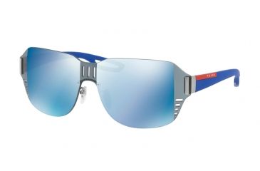 Image of Prada PS05SS Progressive Prescription Sunglasses PS05SS-5AV9P1-44 - Lens Diameter 44 mm, Frame Color Gunmetal