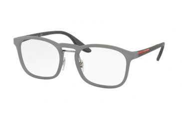 Image of Prada PS06HV Bifocal Prescription Eyeglasses VHD1O1-52 - Opal Grey Rubber Frame