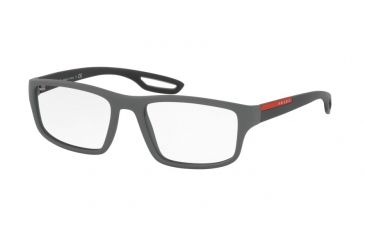 Image of Prada PS09GV Bifocal Prescription Eyeglasses UFK1O1-53 - Grey Rubber Frame