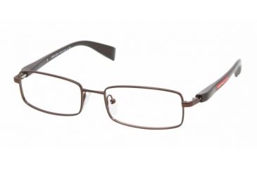 Image of Prada PS50BV #ACD1O1 - Brown Demi Shiny Frame, Demo Lens Lenses