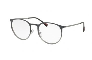 Image of Prada PS50HV Eyeglass Frames U6U1O1-50 - Top Grey Gradient/gunmetal Frame