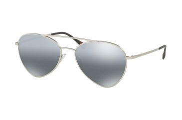 Image of Prada PS50SS Single Vision Prescription Sunglasses PS50SS-1AP2F2-60 - Lens Diameter 60 mm, Frame Color Matte Silver