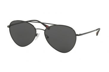 Image of Prada PS50SS Single Vision Prescription Sunglasses PS50SS-7AX5S0-57 - Lens Diameter 57 mm, Frame Color Black