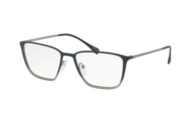 Image of Prada PS51HV Bifocal Prescription Eyeglasses U6T1O1-52 - Top Blue Gradient/gunmetal Frame