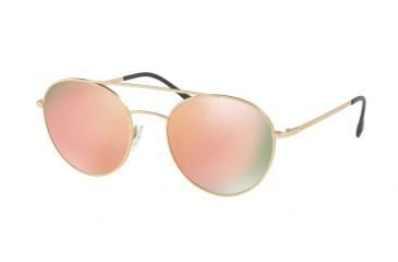 Image of Prada PS51SS Progressive Prescription Sunglasses PS51SS-1BK6Q2-51 - Lens Diameter 51 mm, Frame Color Matte Gold