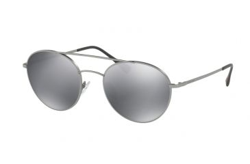 Image of Prada PS51SS Progressive Prescription Sunglasses PS51SS-7CQ5L0-54 - Lens Diameter 54 mm, Frame Color Matte Gunmetal