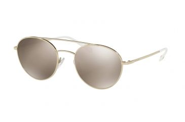Image of Prada PS51SS Progressive Prescription Sunglasses PS51SS-ZVN1C0-54 - Lens Diameter 54 mm, Frame Color Pale Gold