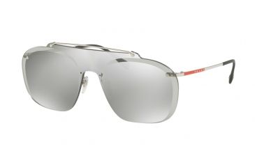 Image of Prada PS51TS Progressive Prescription Sunglasses PS51TS-1BC125-37 - Lens Diameter 137 mm, Lens Diameter 37 mm, Frame Color Silver