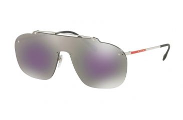 Image of Prada PS51TS Progressive Prescription Sunglasses PS51TS-1BC129-37 - Lens Diameter 137 mm, Lens Diameter 37 mm, Frame Color Silver