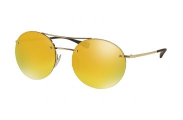 Image of Prada PS54RS Bifocal Prescription Sunglasses PS54RS-ZVN5N0-56 - Lens Diameter 56 mm, Frame Color Pale Gold