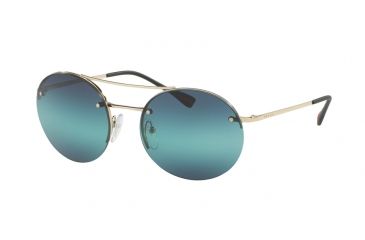 Image of Prada PS54RS Bifocal Prescription Sunglasses PS54RS-ZVN5T2-56 - Lens Diameter 56 mm, Frame Color Pale Gold