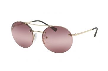 Image of Prada PS54RS Bifocal Prescription Sunglasses PS54RS-ZVN6M0-56 - Lens Diameter 56 mm, Frame Color Pale Gold