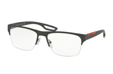 Image of Prada PS55FV Progressive Prescription Eyeglasses TIG1O1-54 - Grey Rubber Frame