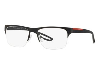 Image of Prada PS55FV Progressive Prescription Eyeglasses, 56mm, Black, PS55FV-1AB1O1-56-PRO
