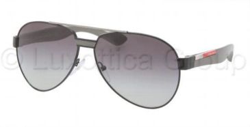 Image of Prada PS55MS Sunglasses 7AX3M1-6013 - Black Gray Gradient