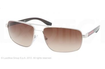 Image of Prada PS55NS Single Vision Prescription Sunglasses PS55NS-1BC6S1-60 - 