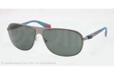 Image of Prada PS56OS Single Vision Prescription Sunglasses PS56OS-75S3O1-62 - Lens Diameter 62 mm, Lens Diameter 62 mm, Frame Color Brushed Gunmetal