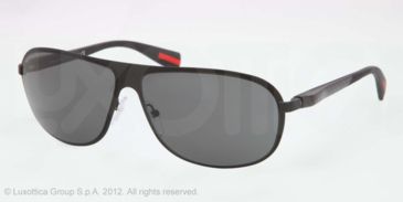 Image of Prada PS56OS Single Vision Prescription Sunglasses PS56OS-DG01A1-62 - Lens Diameter 62 mm, Lens Diameter 62 mm, Frame Color Black