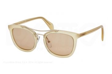 Image of Prada SOCIETY PR17QS Progressive Prescription Sunglasses PR17QS-R069N1-52 - Lens Diameter 52 mm, Frame Color Honey