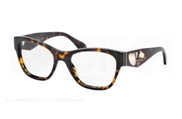 Image of Prada VOICE PR07RV Bifocal Prescription Eyeglasses 2AU1O1-51 - Havana Frame