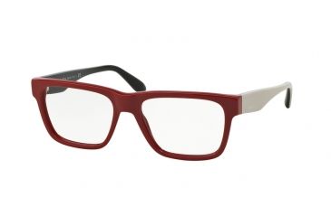 Image of Prada VOICE PR16RV Eyeglass Frames TKS1O1-53 - Red Frame