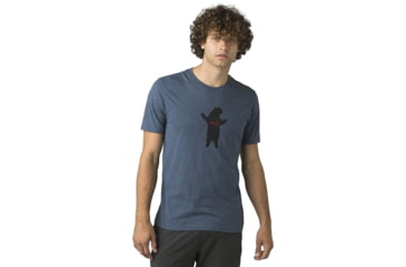 Image of prAna Bear Squeeze Journeyman T-Shirt - Men's, Medium, Denim Heather, 1966311-401-SL-M