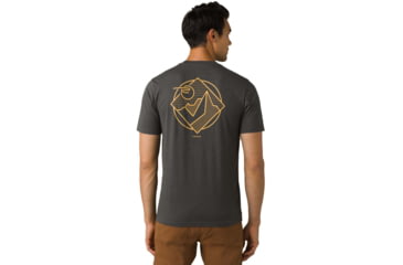 Image of prAna Mountain Maven SS T-Shirt - Mens, Charcoal Heather, S, 1966601-001-SL-S
