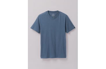 Image of prAna V-Neck T-Shirt - Mens, Denim Heather, XL, 1965421-400-ST-XL