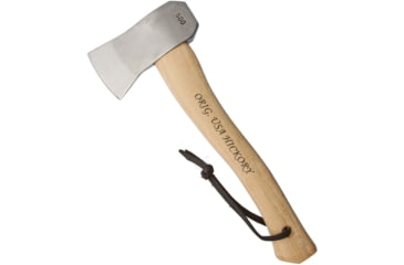 Image of Prandi Camping Hatchet with American Hickory Handle, 13in Overall, 5.25in Carbon Steel Axe Head With 2.63in Cutting Edge, Polished, Axe Head Could Have Surface Rust, 3.051.05.CH