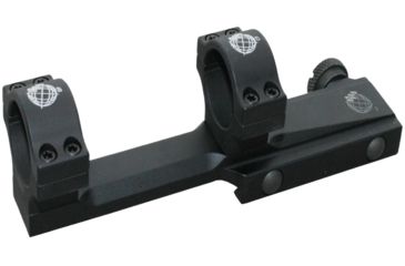 Image of Precision Reflex 1in Cantileverd Ring Set, Low, Black, 01-001-10L