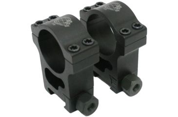 Image of Precision Reflex 30mm Aluminum Rings, Extra High, Black, 01-030-03