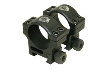 Image of Precision Reflex 30mm Aluminum Rings, Standard, Black, 01-030-04