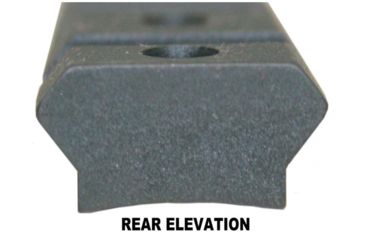 Image of Precision Reflex Remington 700 S.A. 5.5in Steel Base, Cut Out Over Action, Black, 02-216-01