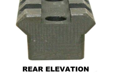 Image of Precision Reflex Savage S.A. 7in Steel Base, Full 1913 Rail, Black, 02-176-03