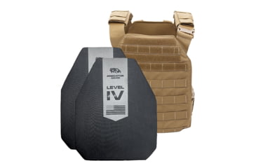 Image of Predator Armor Level IV Ceramic Plate Carrier Package, Coyote, One Size, 762765666692