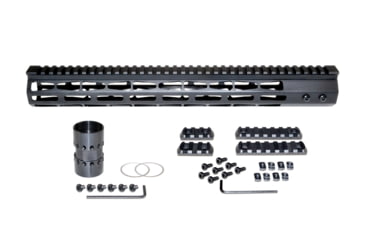 Image of Presma AR-10 LR 308 Super Light M-LOK Series Free Float Handguards, 15in DPMS Low Profile, Black, M38M/L15