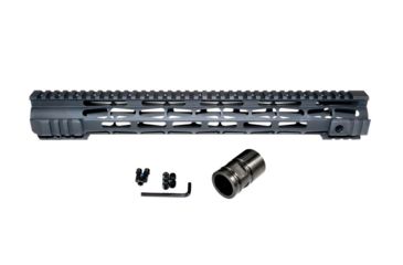 Image of Presma AR .308 15in M-LOK Free Float Handguard Forend for .308 DPMS High Profile Pattern Upper Receiver, ID 1.54in, Matte Black, M38ML15