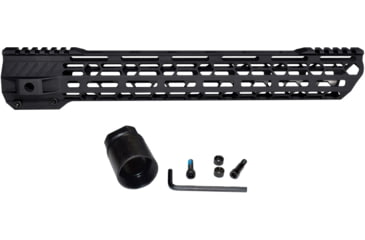 Image of Presma M-LOK Free Float Handguard w/Partial Top Rail, 10 in, Black, UMM38D10-H