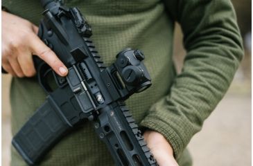 Image of Open Box Demo, Primary Arms SLx Micro Dot w/Removable Case, Rotary Knob and up to 50K-Hour Battery Life, 2 MOA Dot Reticle, Black MD-RB-AD