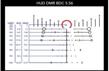 Image of Primary Arms GLx4 2.5-10x44 FFP Rifle Scope w/ ACSS-HUD-DMR-5.56 Reticle, Black, 610059